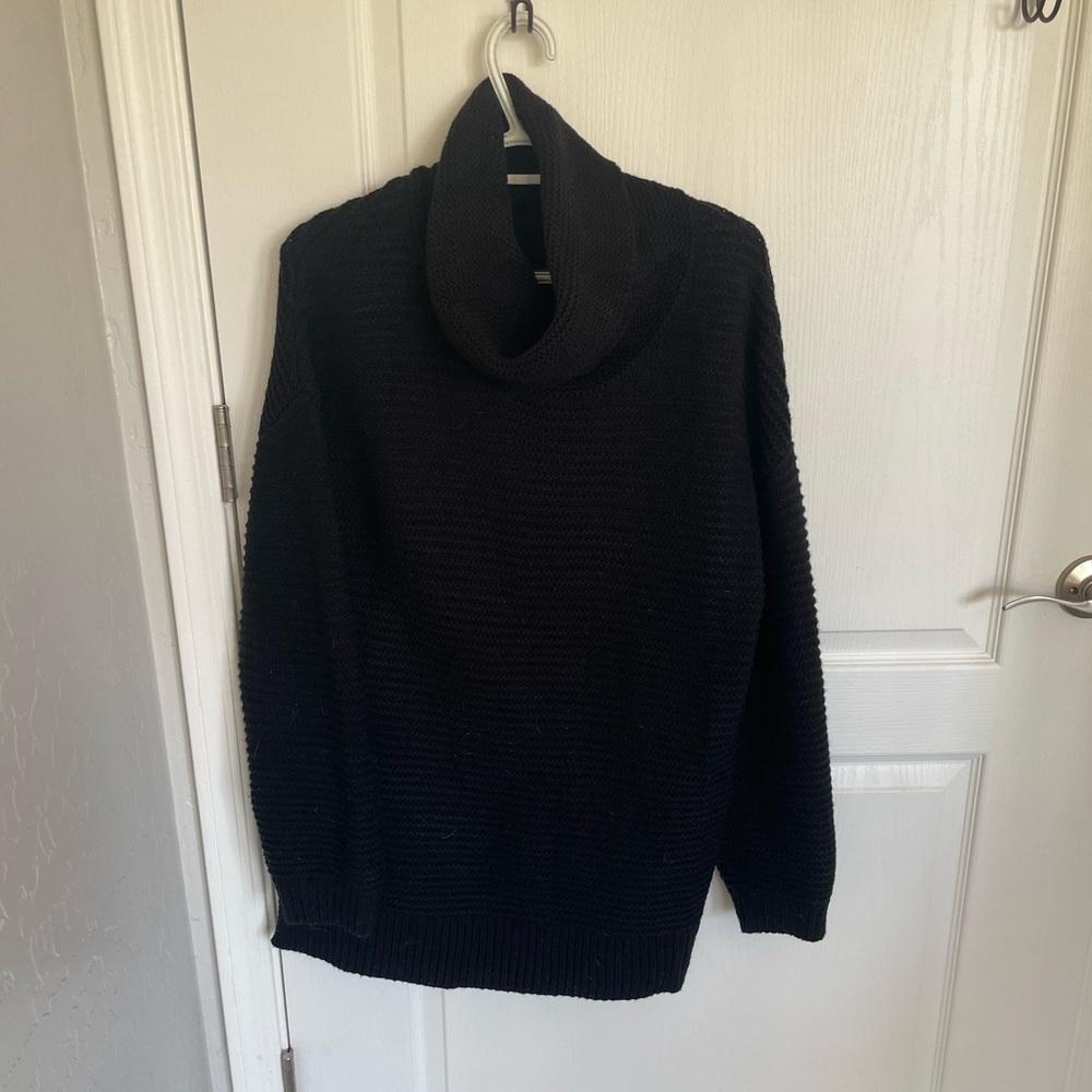 Black Turtleneck Sweater